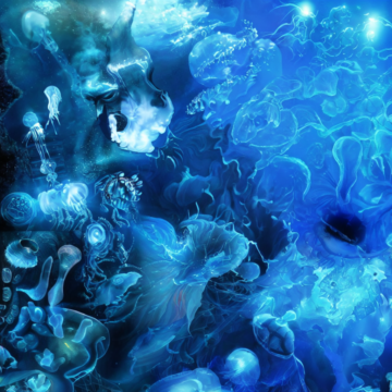 jellyfish swimming through the infinite blue universe [ruDALL-E Arbitrary Resolution v2] 885104192
